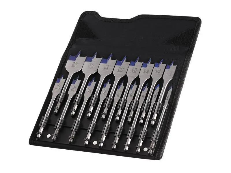 IRWIN Blue Groove 4X Flat Bit Place, 17 Piece