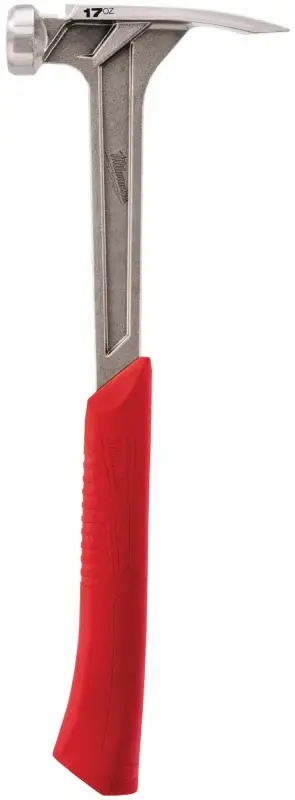 Milwaukee 48-22-9017 Hammer, 17 oz Head, Framing, Straight Head, Alloy Head, 16-1/8 OAL