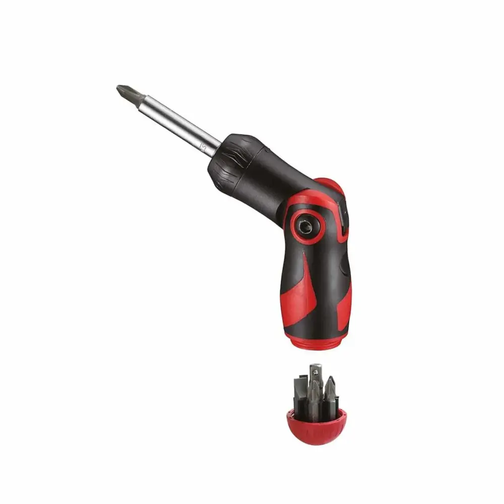 Teng Tools MDRT908 1/4" Ratcheting Angled Bits Driver Place (8 Pieces)
