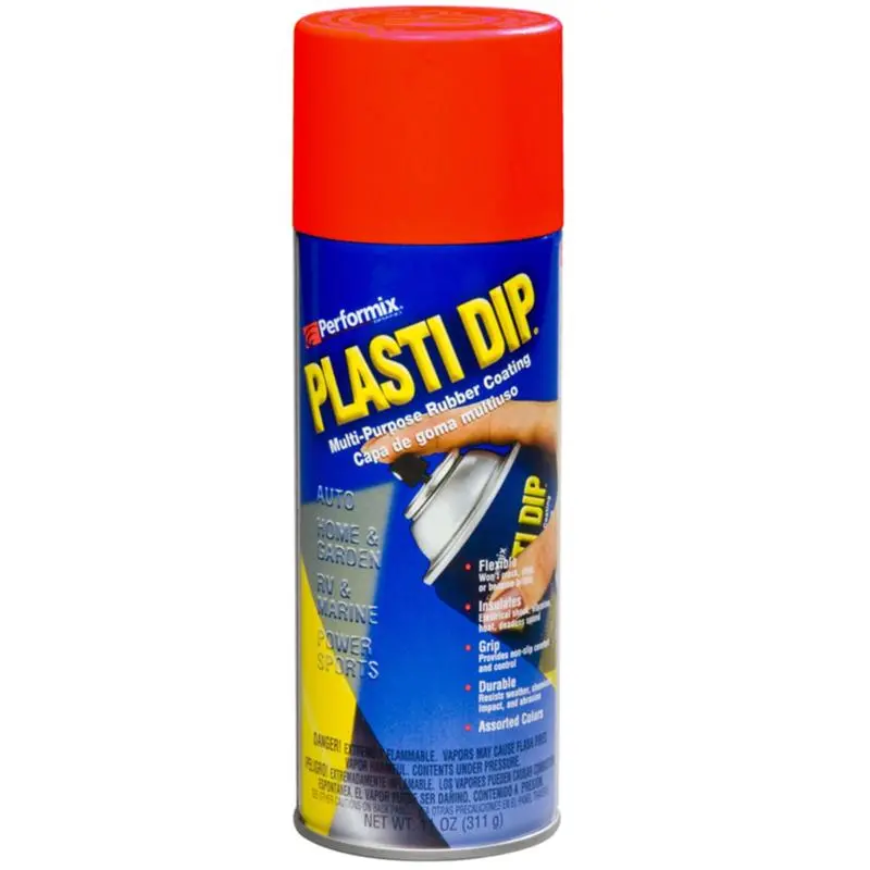 Plasti Dip Flat Matte Red Multi-Purpose Rubber Coating 11oz Pack 6