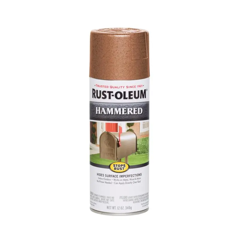 Rust-Oleum Stops Rust Copper Spray Paint 12 oz Pack 6 Metal Surfaces
