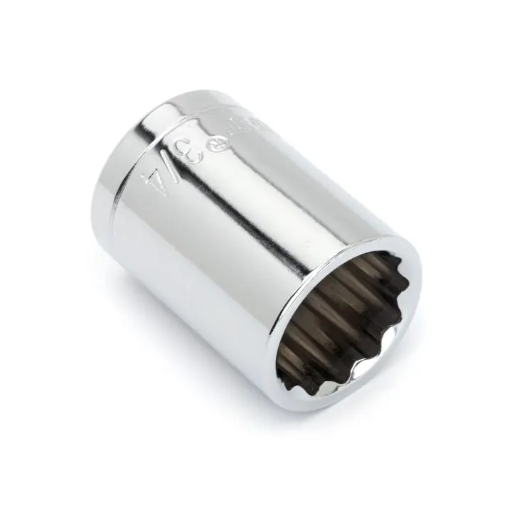 Crescent 1/2 Inch Drive 12 Point Standard SAE Socket 7/16 Inch Professional Grade Mechanics