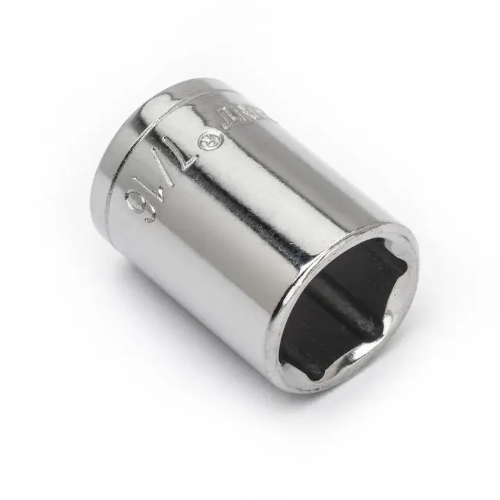 Crescent 1/4 Inch Drive 6 Point Standard SAE Socket 7/16 Inch Automotive Use