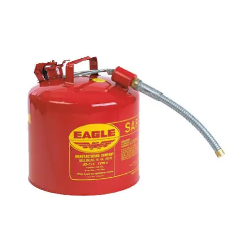 Eagle U2-51-S Type II Safety Can 7/8 O.D. Flex Spout 5 Gallon Red