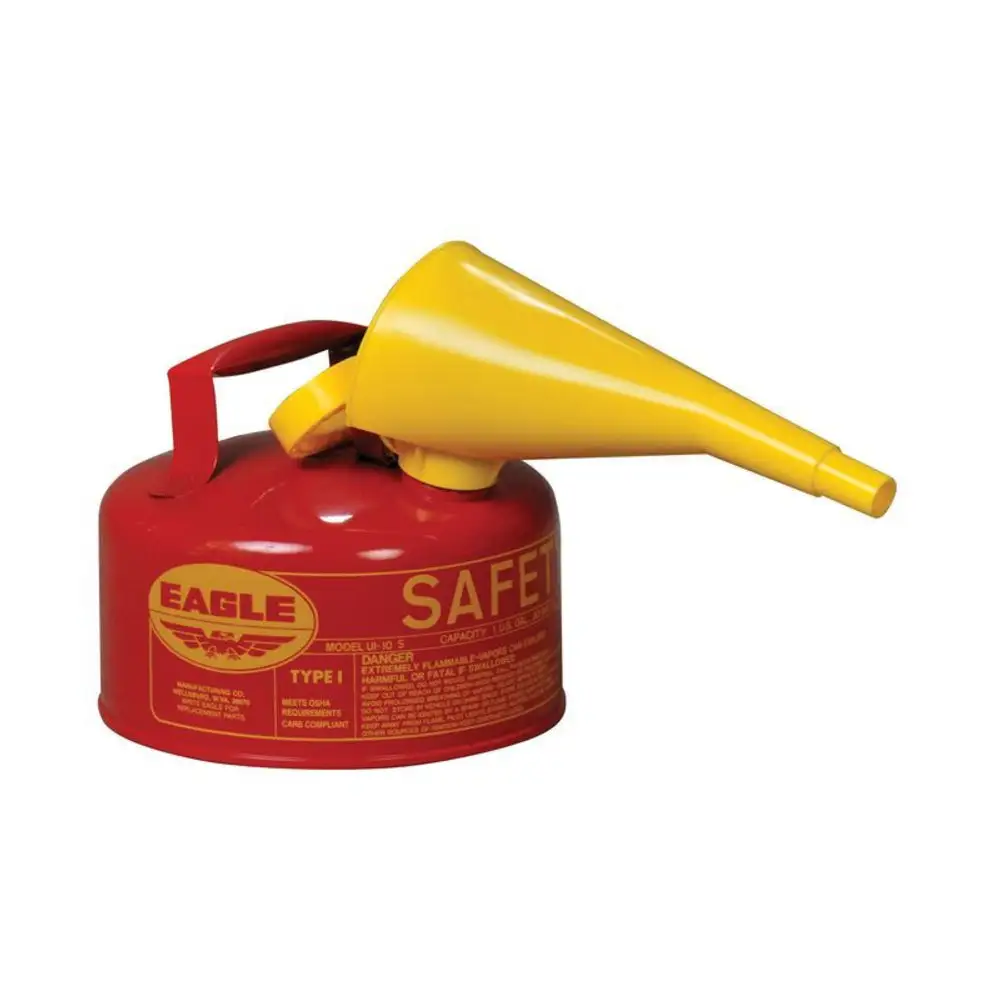 Eagle UI-10-FS Type I Safety Can Removable F-15 Funnel Red 1-Gallon