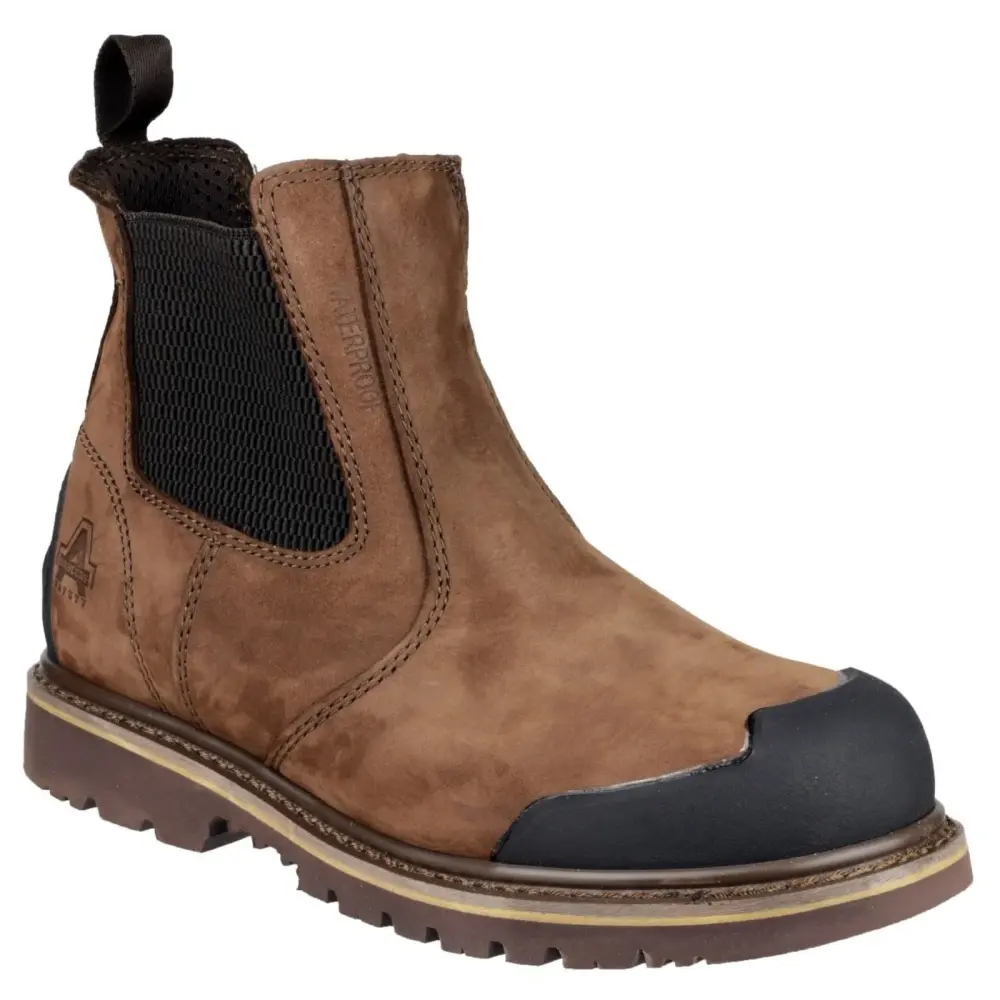 Amblers Safety FS225 Goodyear Welted Waterproof Pull On Chelsea Safety Boot - Espresso (20433-32276)