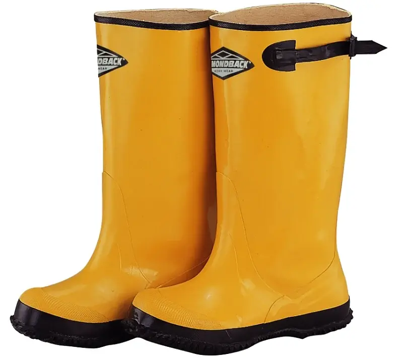 Diamondback RB001-14-C Over Shoe Boots, 14, Yellow, Tpr Upper, Slip on Boots Closure