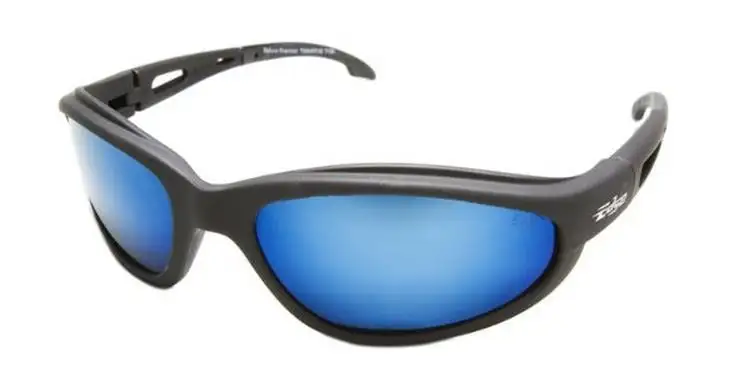 Wolf Peak International TSMAP218 Safety Glass Black/Aqua Blue Lens