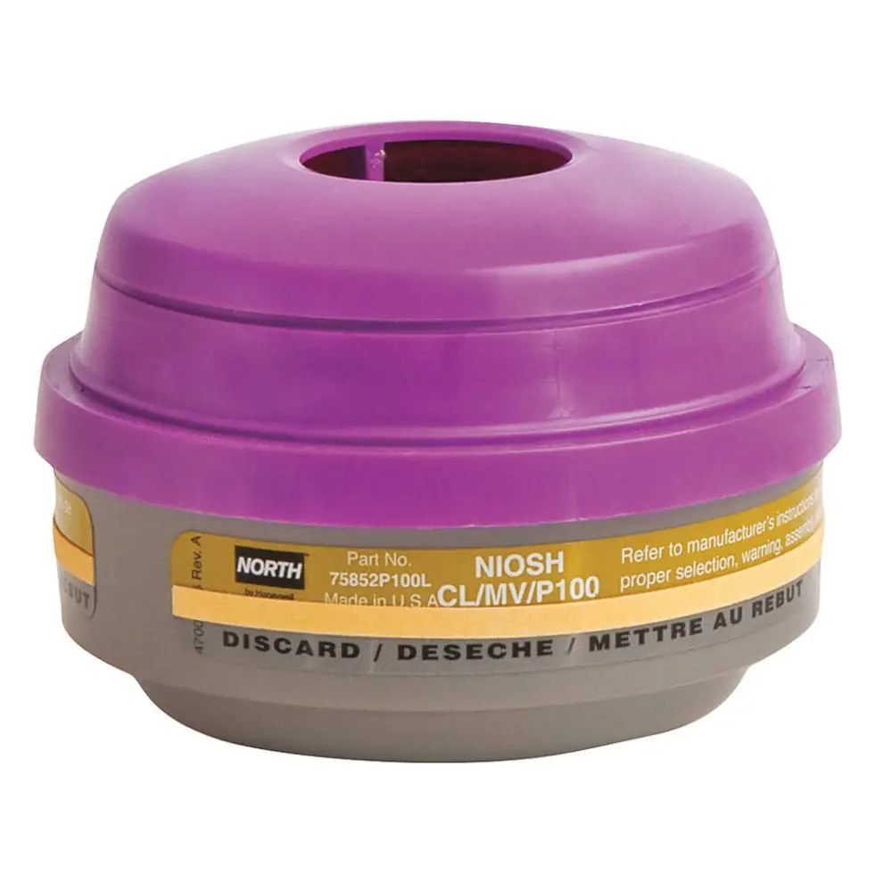 Honeywell 75852P100L Chlorine/Mercury Vapors/Particulate P100 APR Cartridge 5500, 7700, 5400 and 7600 Series Respirators (...