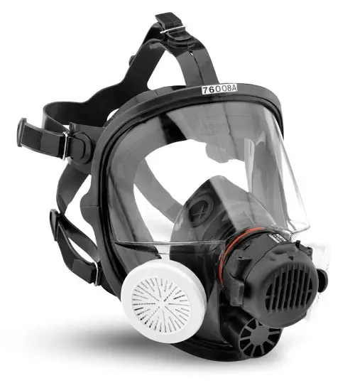 HONEYWELL 760008A - Silicone Thorough Facepiece Respirator - Medium/Large
