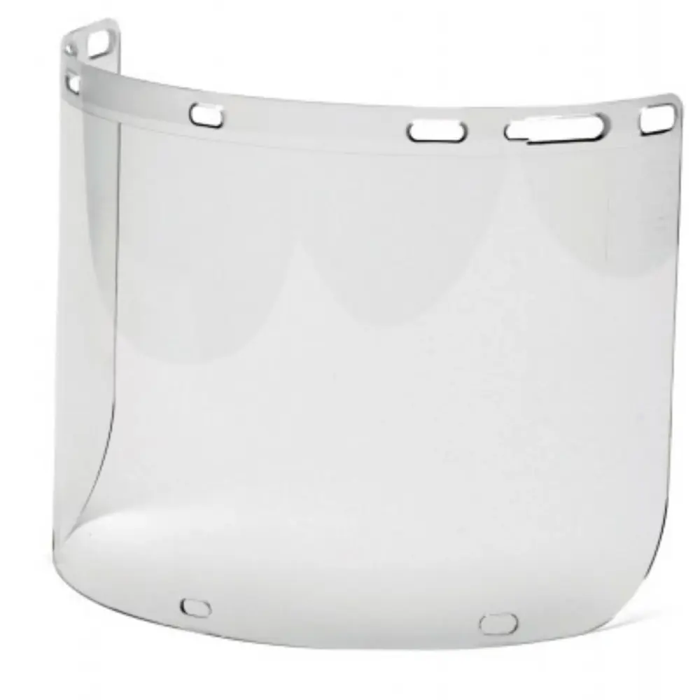 PYRAMEX-S1210CC- Cylinder Shatterproof plastic Face Shield slots chin cup
