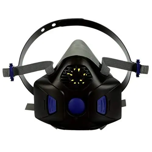 Secure Click 3M Respirator, Half Face Long-lasting use Respirator Speaking Diaphragm and Push Button Seal Check