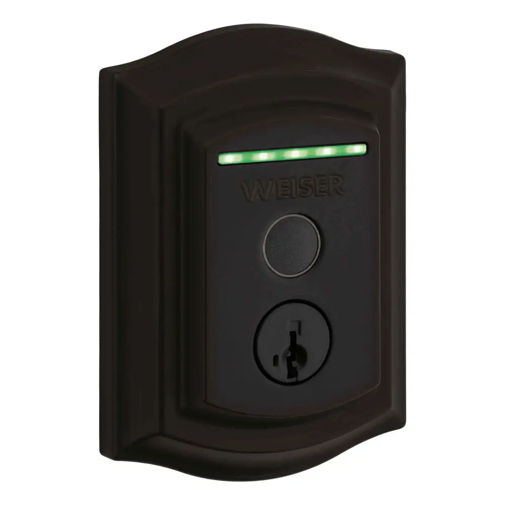 Halo Smart Lock Fingerprint and Built- Wi-Fi Traditional Style, Low-sheen Black