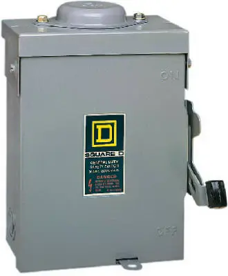 30 Amp Outdoor Safety Switch Electrical Panels and Equipment