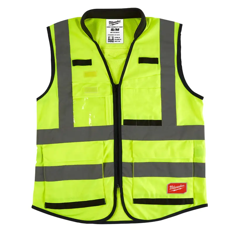 Milwaukee High Visibility Yellow Polyester Performance Safety Vest XXL XXXL
