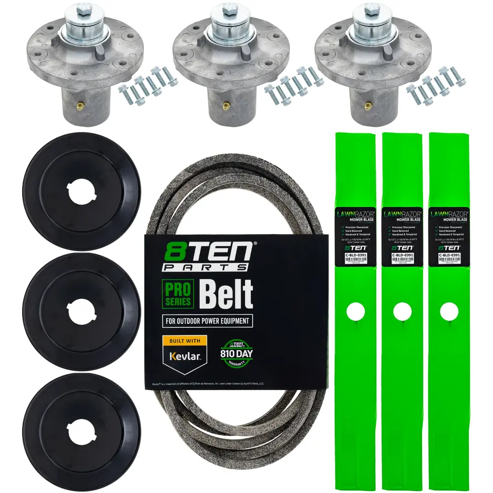 Blade Spindle Belt Kit Simplicity Courier 48-Inch 1759055YP 1757364YP