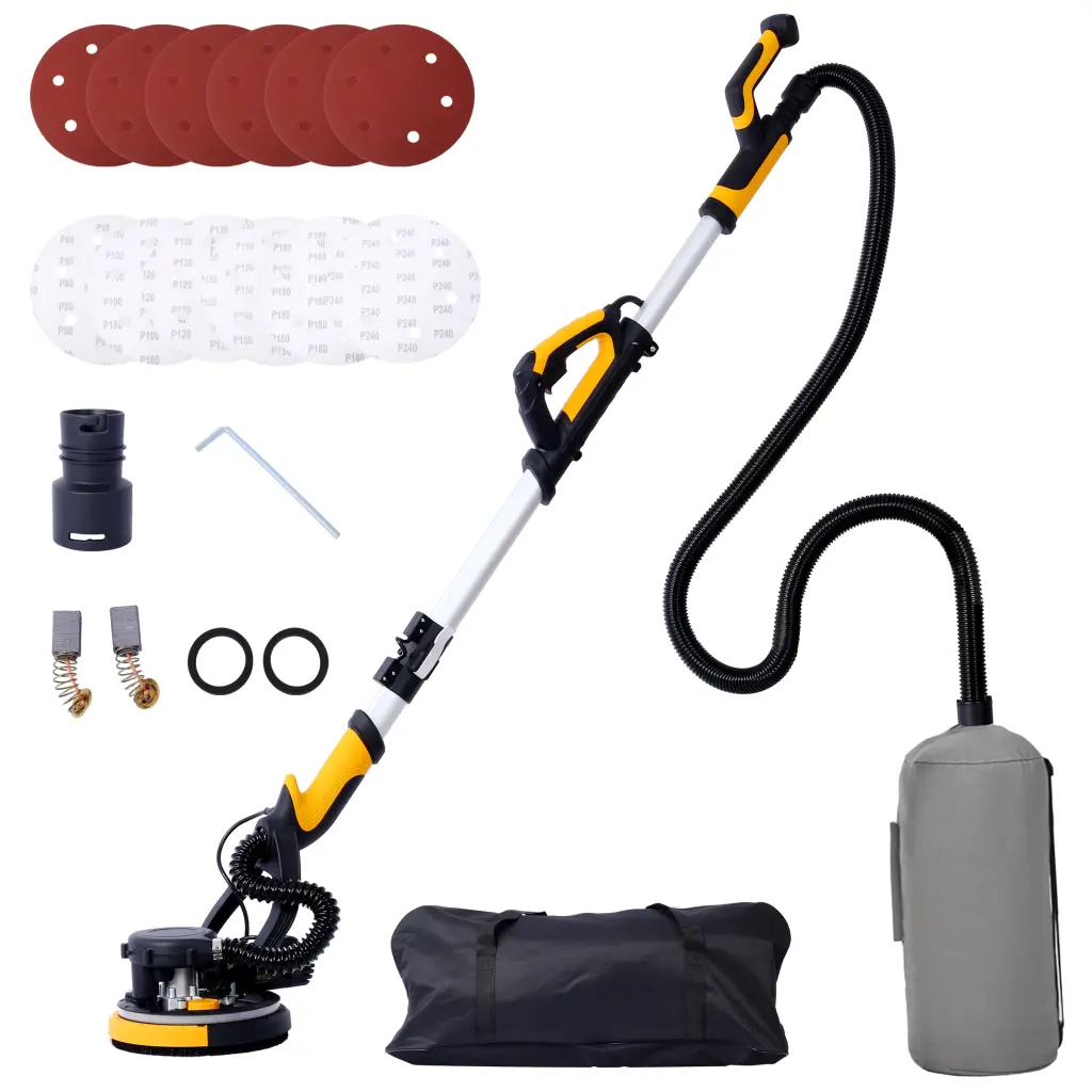 780W Electric Drywall Sander Cleaning Machine Dust Gathering System g-h