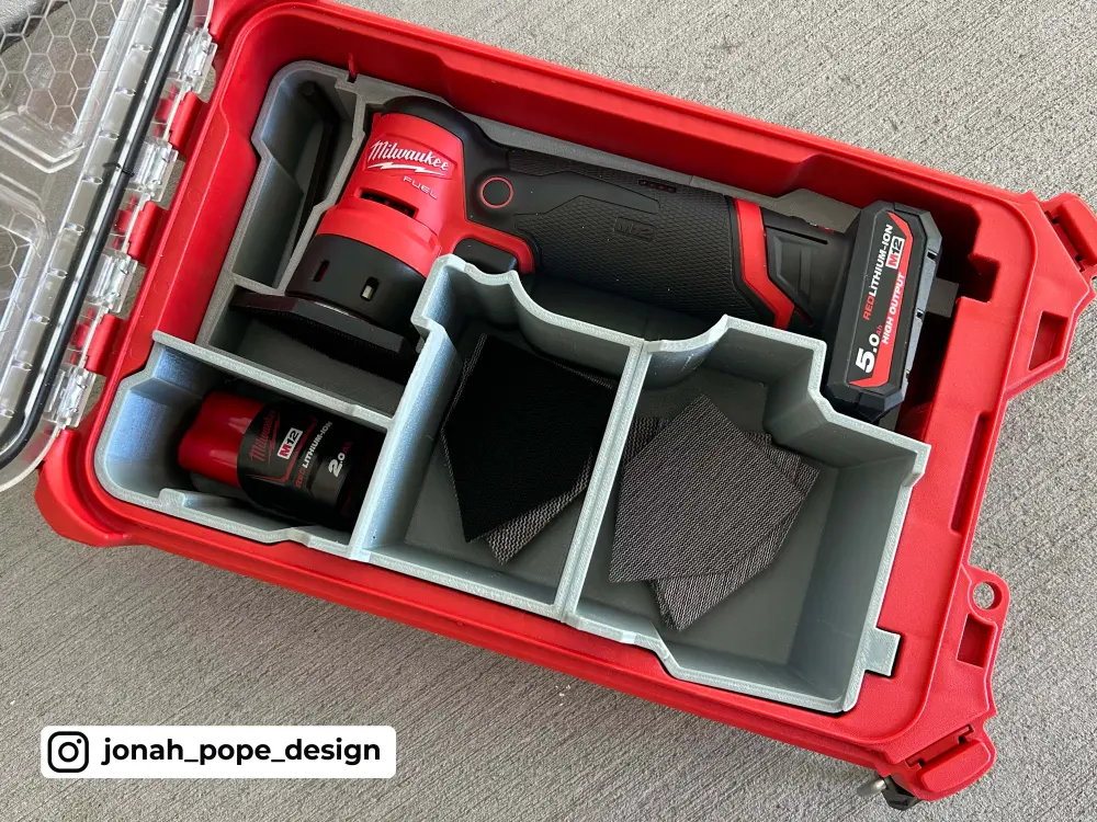 Packout Insert M12 Orbital Detail Sander - Jonah Pope Design (JP-DS)