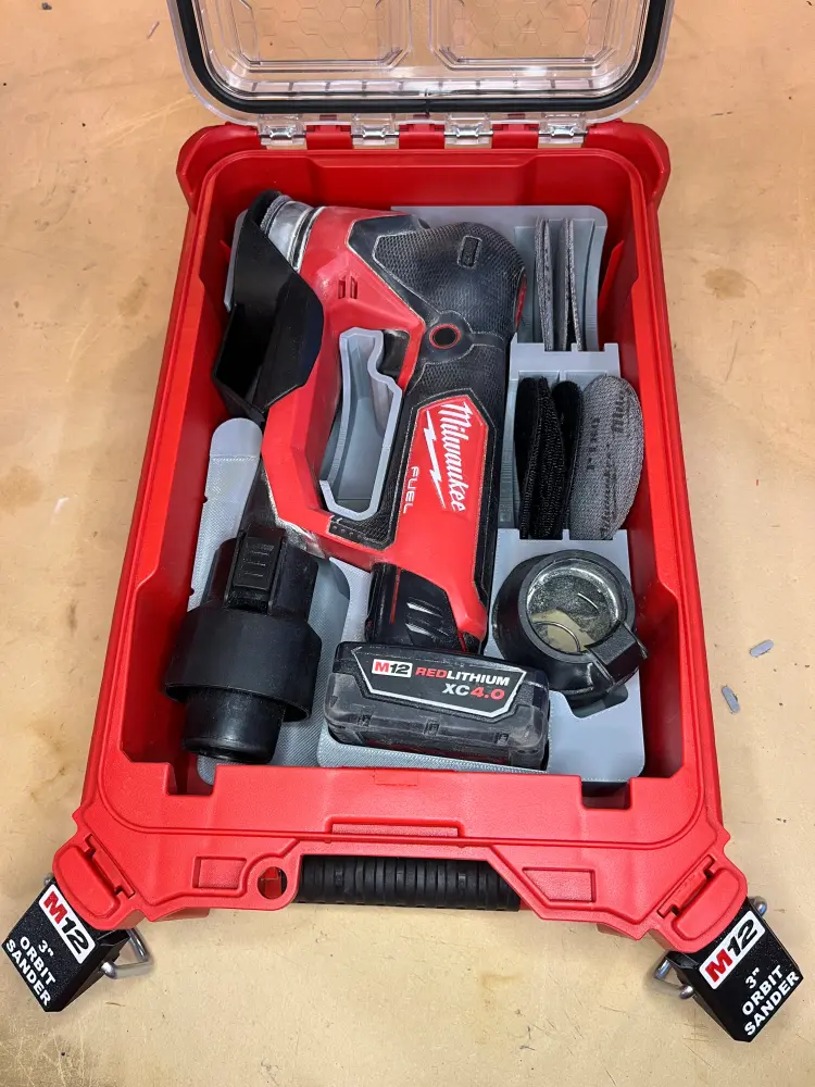 Packout Insert M12 3" Random Orbit Sander (M3ROS)