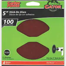 Gator Stick-On Sanding Discs 100 Grit Medium Sanding
