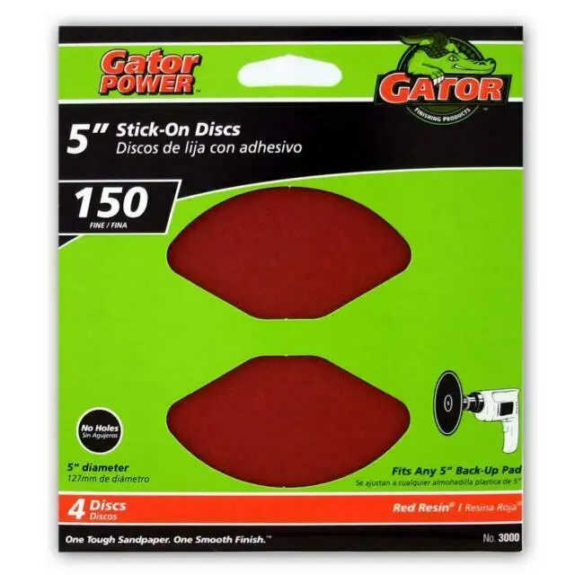 Gator Stick-On Sanding Discs 150 Grit Smooth Finishing