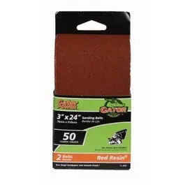 2-Pack 3 x 24-Inch 50-Grit Bi-Directional Sanding Sheets Floor Sanders GatorGrit