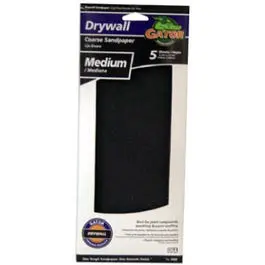 Drywall Paper Medium Grit 4-3/8x11-Inch 5-Pack Drywall Sanding Gator Grit