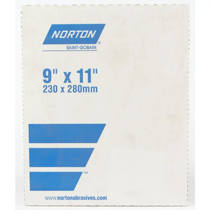 Norton 11x9 Inch 100 Grit Aluminum Oxide Sandpaper 1 Pack Wood Metal and Drywall Sanding