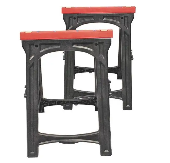 North American Tool 52229 Folding Sawhorses 33.07 x 23.03 x 16.14 Inches