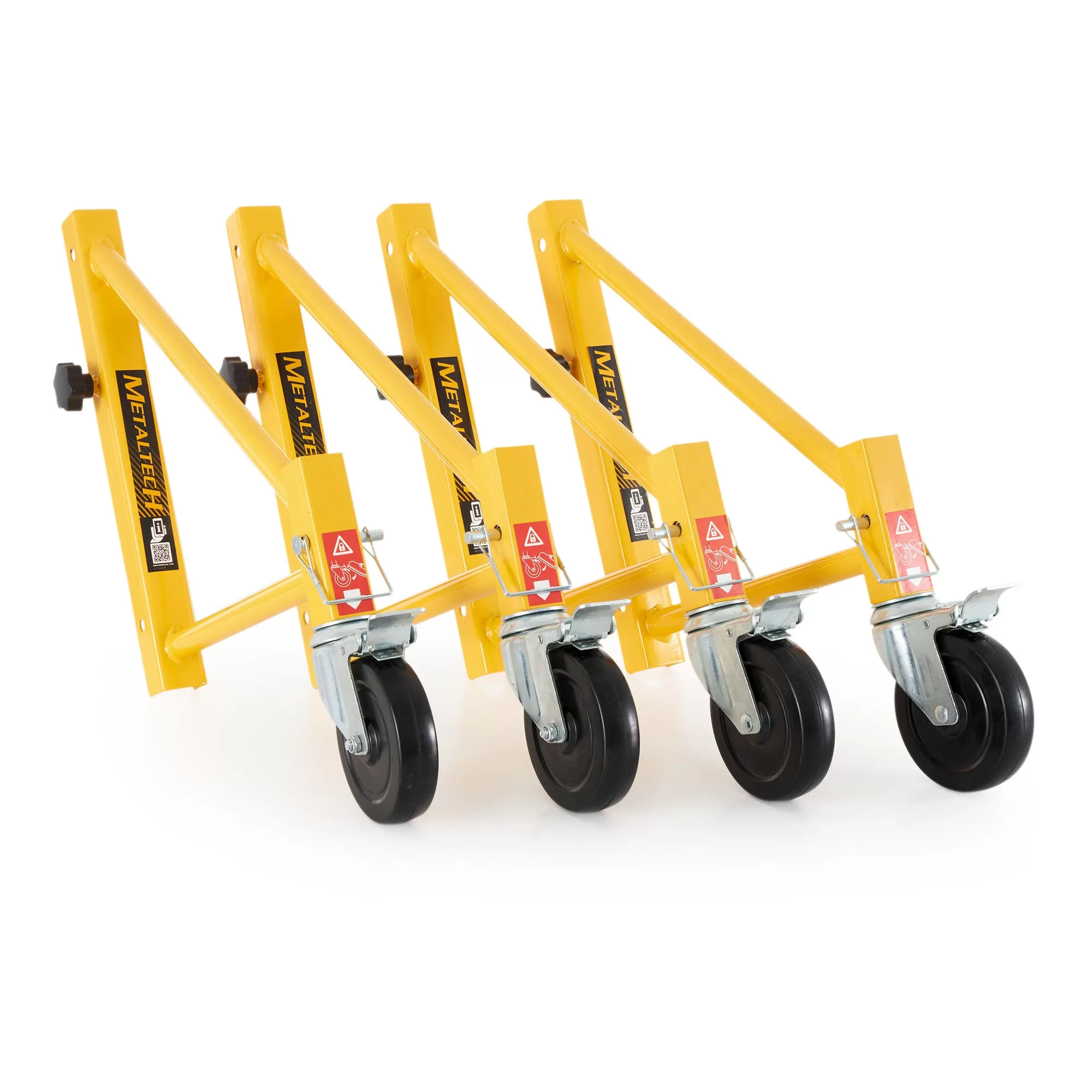 MetalTech Set 14-Inch Baker Style Scaffolding Outriggers Casters 4 Pack