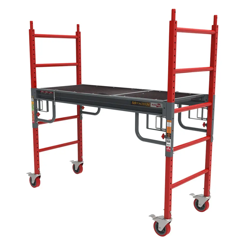 OSHA Compliant MetalTech Buildman™ 6' Baker Scaffold 6" Casters