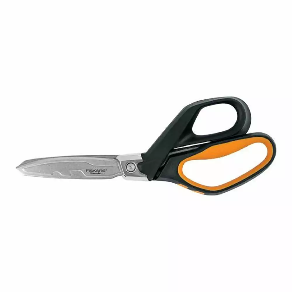 Fiskars Pro PowerArc Shears - 10 Heavy Duty Scissors - Building and Construction Tools - Orange/Black