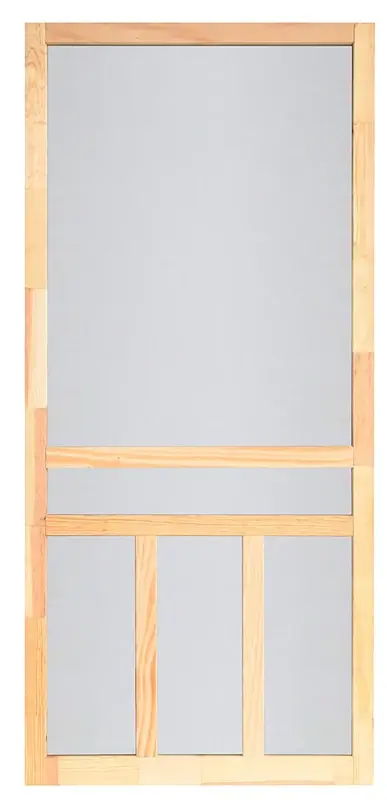 Screen Tight Creekside WCRC36 Series Screen Door, 36 W Opening, 80 H Opening, Wood Frame, Left, Right, Real