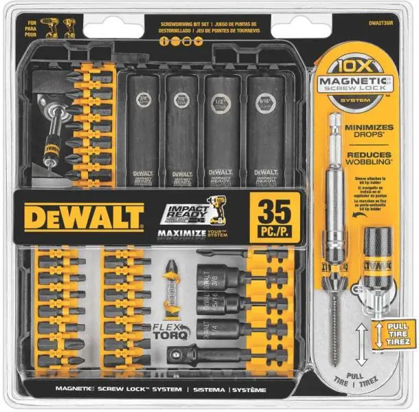 DeWalt DWA2T35IR Impact Ready Screwdriving Set 35 Pieces Durability