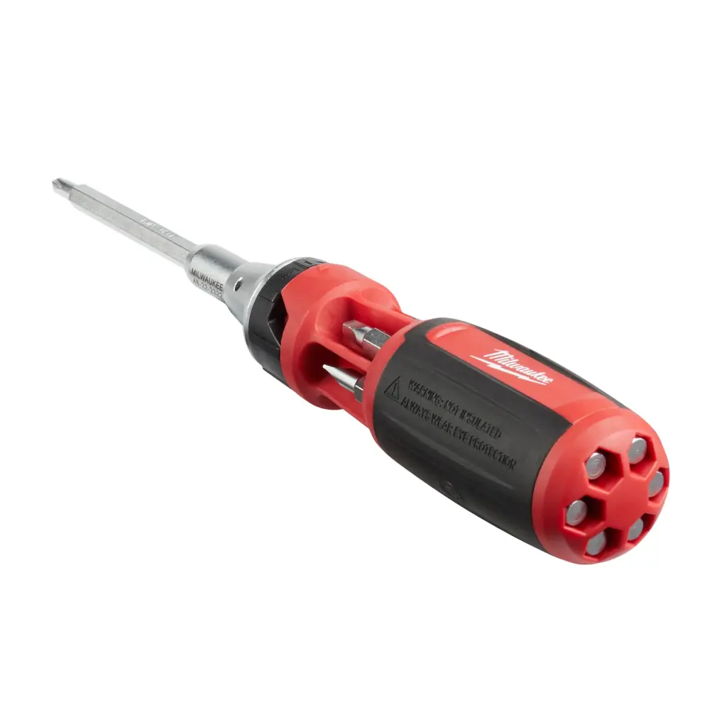9--1 Square Drive Ratcheting Multi-Bit Screwdriver