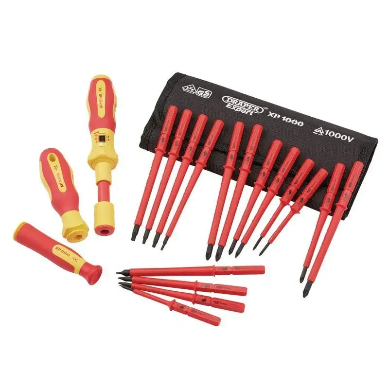 Draper 965T/19 XP1000 VDE Interchangeable Torque Screwdriver Place (19 Piece) - (81762)