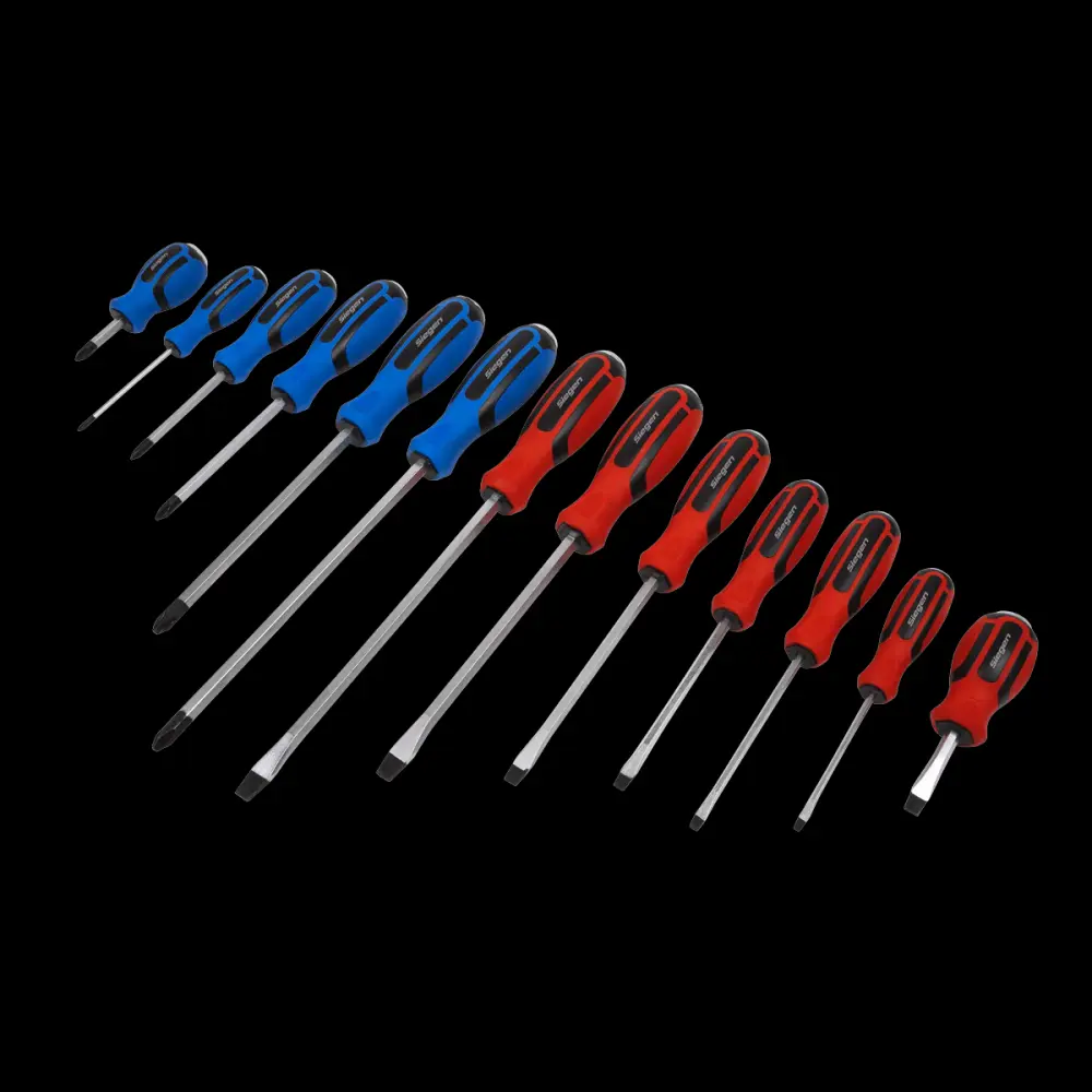 Sealey S0754 Screwdriver Place 13pc Hammer-Thru