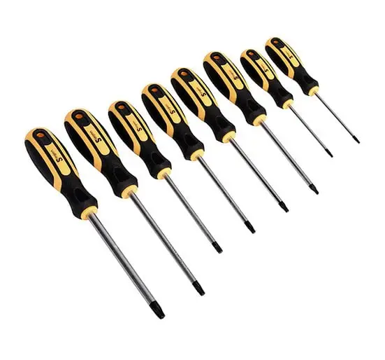 Siegen S0897 From Sealey TRX-Star Screwdriver Adjust 8pc - Screwdrivers