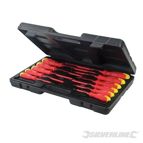 Silverline Coated Soft-Grip Screwdriver Set 11pce 11pce - 918535