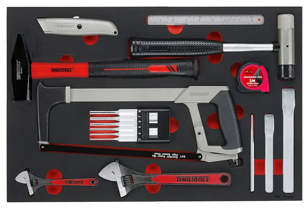 Teng General Tool Adjust FOAM4X4 17 Pieces - TTEPS12