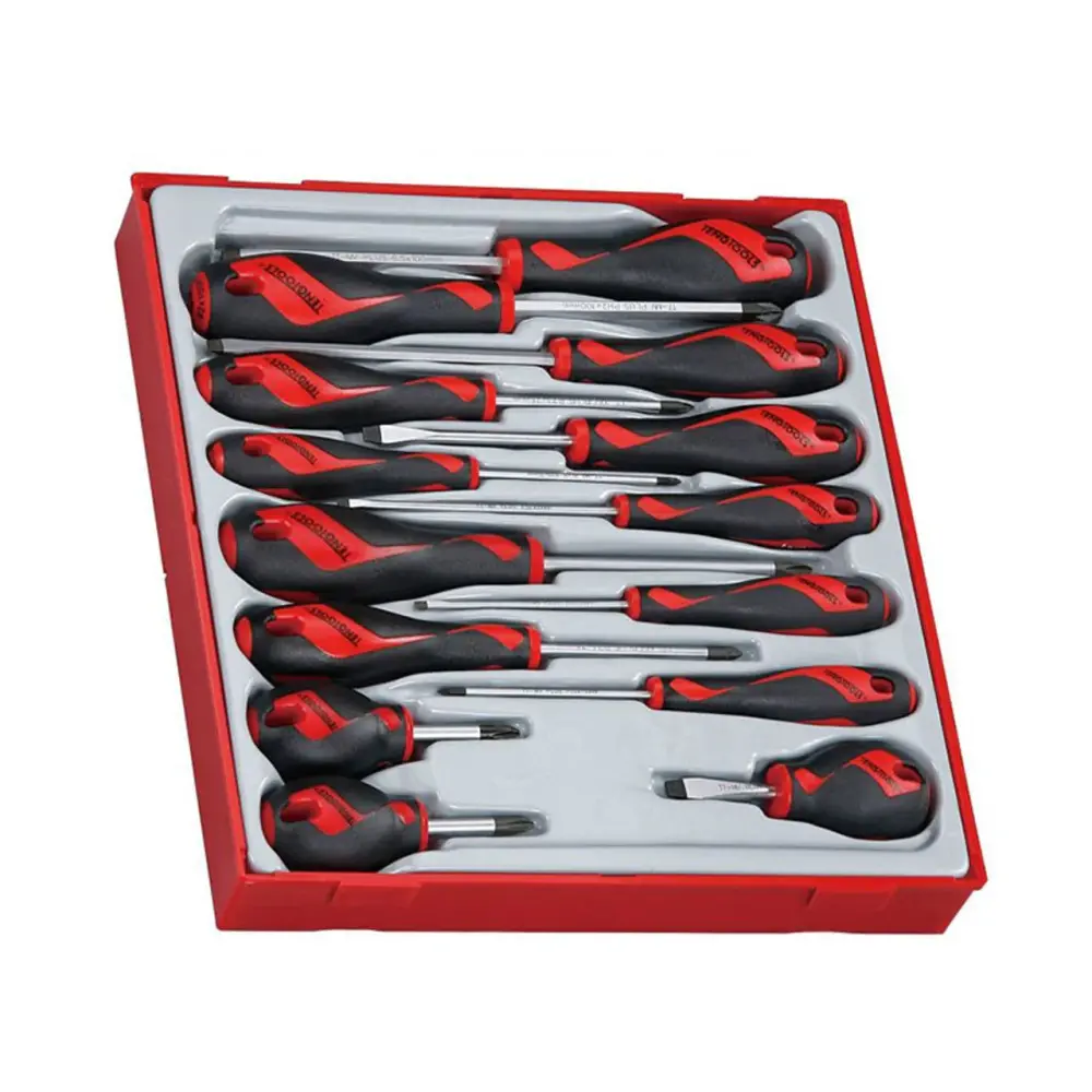 Teng Tools TTD914N SL, PH & PZ Screwdriver Adjust (14 Pieces)