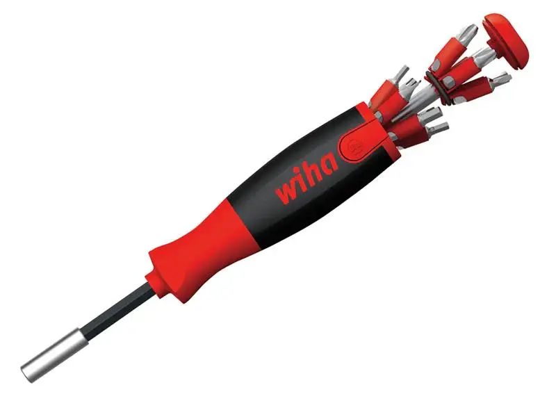 Wiha LiftUp 25 Magnetic Screwdriver Bit Magazine (SL, PH, PZ, TX, Hex)
