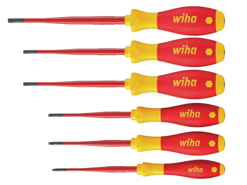 Wiha SoftFinish electric slimFix TX/TR Screwdriver Adjust, 6 Piece