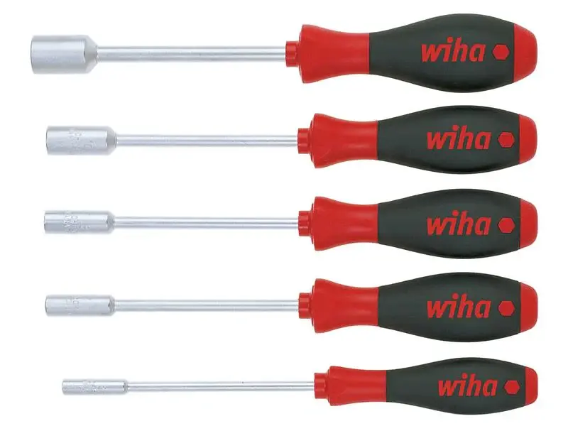 Wiha SoftFinish Hex Nut Driver Adjust, 5 Piece