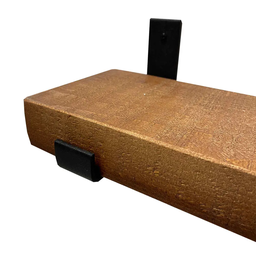 Black Metal Shelf Bracket ''J'' Style, 6"