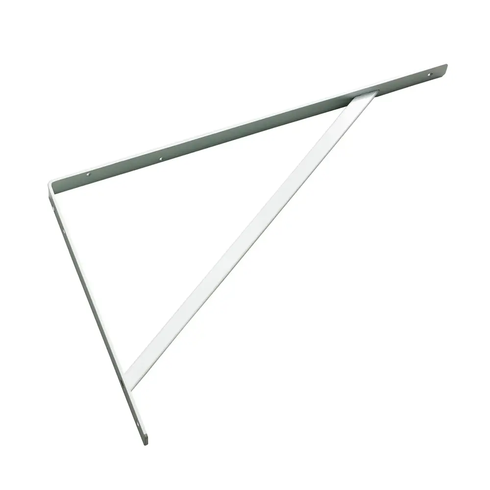 White Heavy-Duty Shelf Bracket, 21-1/2''