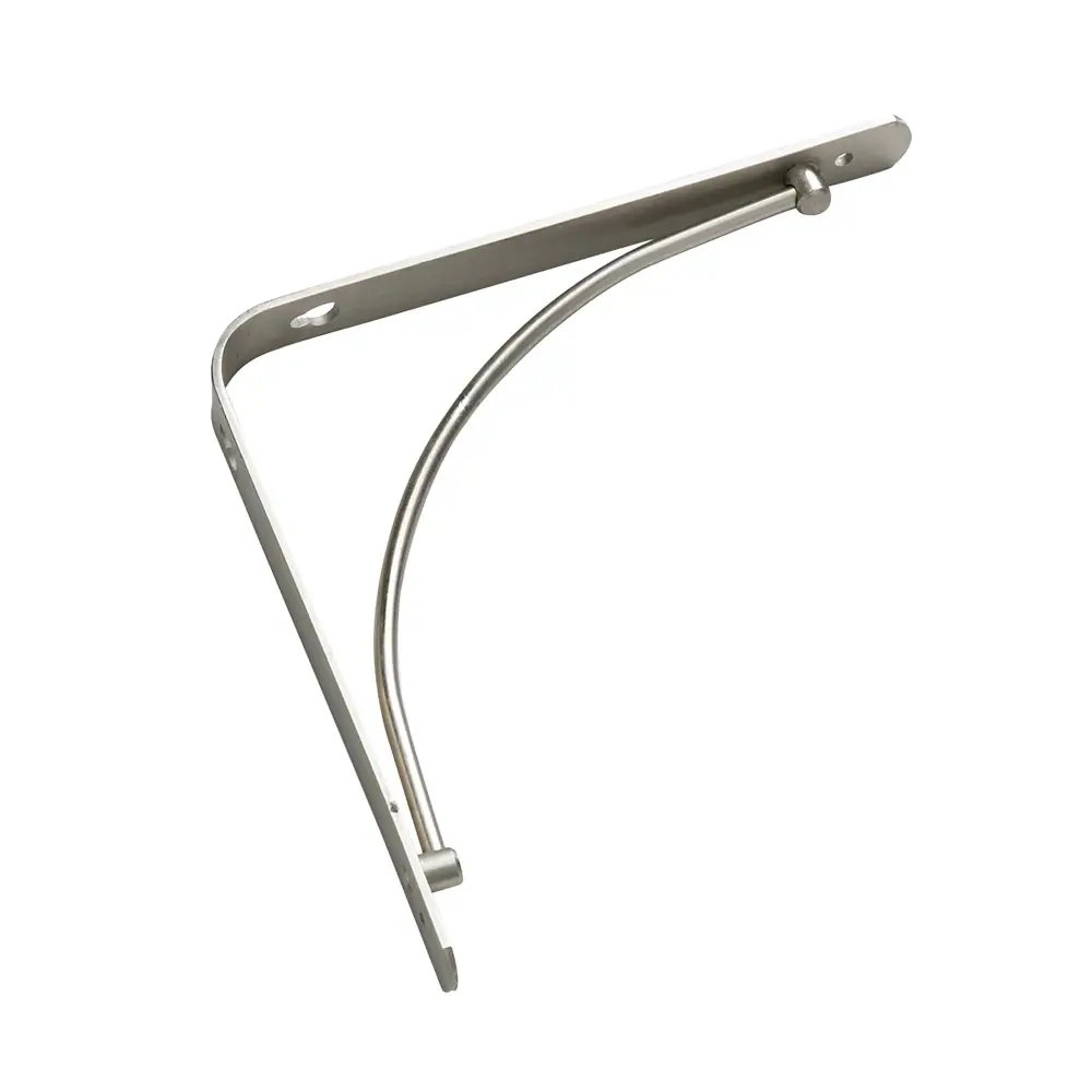 Decorative Shelf Bracket # 4971, Textured Nickel