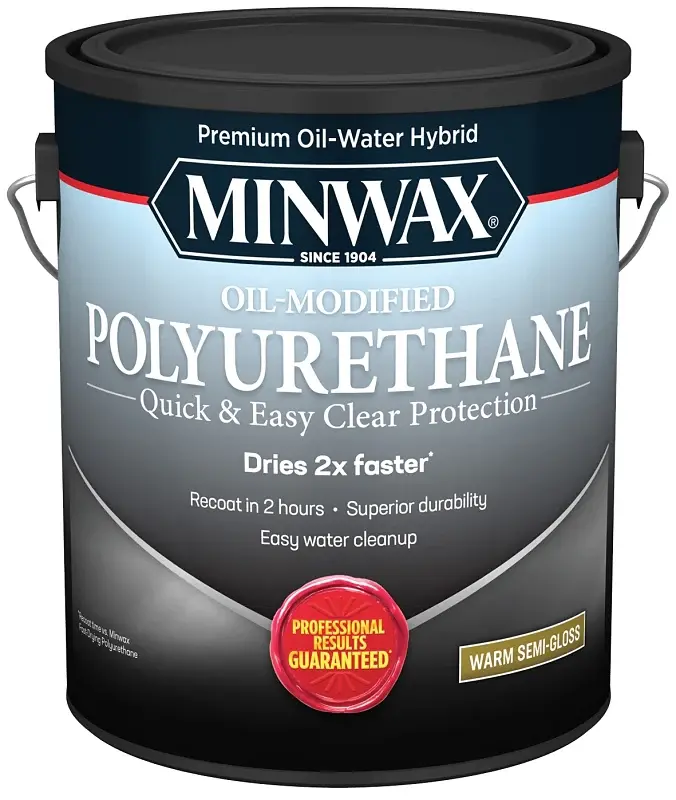 Minwax 710320000 Polyurethane, Semi-Gloss, Liquid, Glass-like, 1 gal, Can