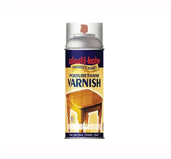 Plasti-kote Polyurethane Varnish Spray - Distinct Gloss 400 ml