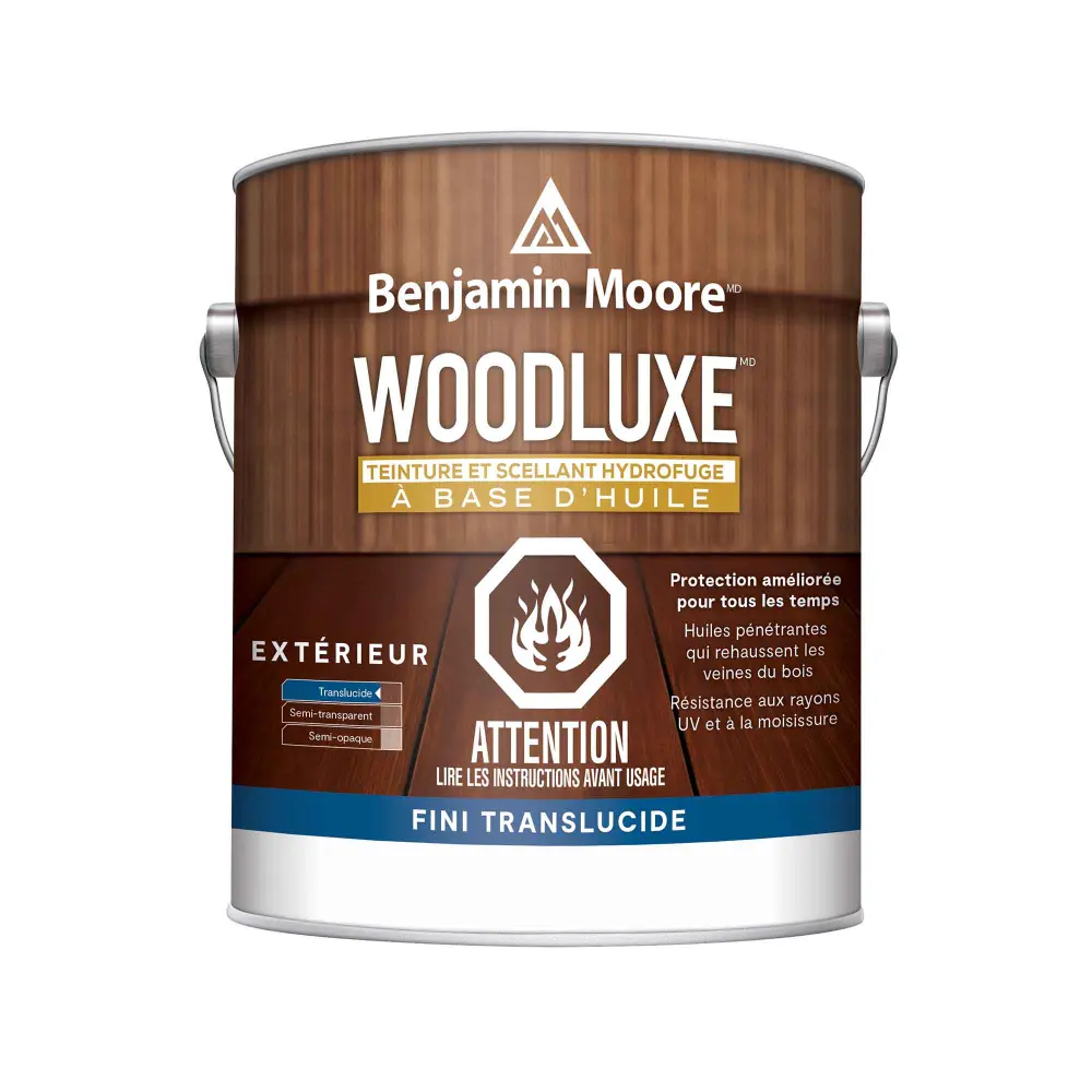 Woodluxe Watertight Stain and Sealer Translucent teak, 3.79 L